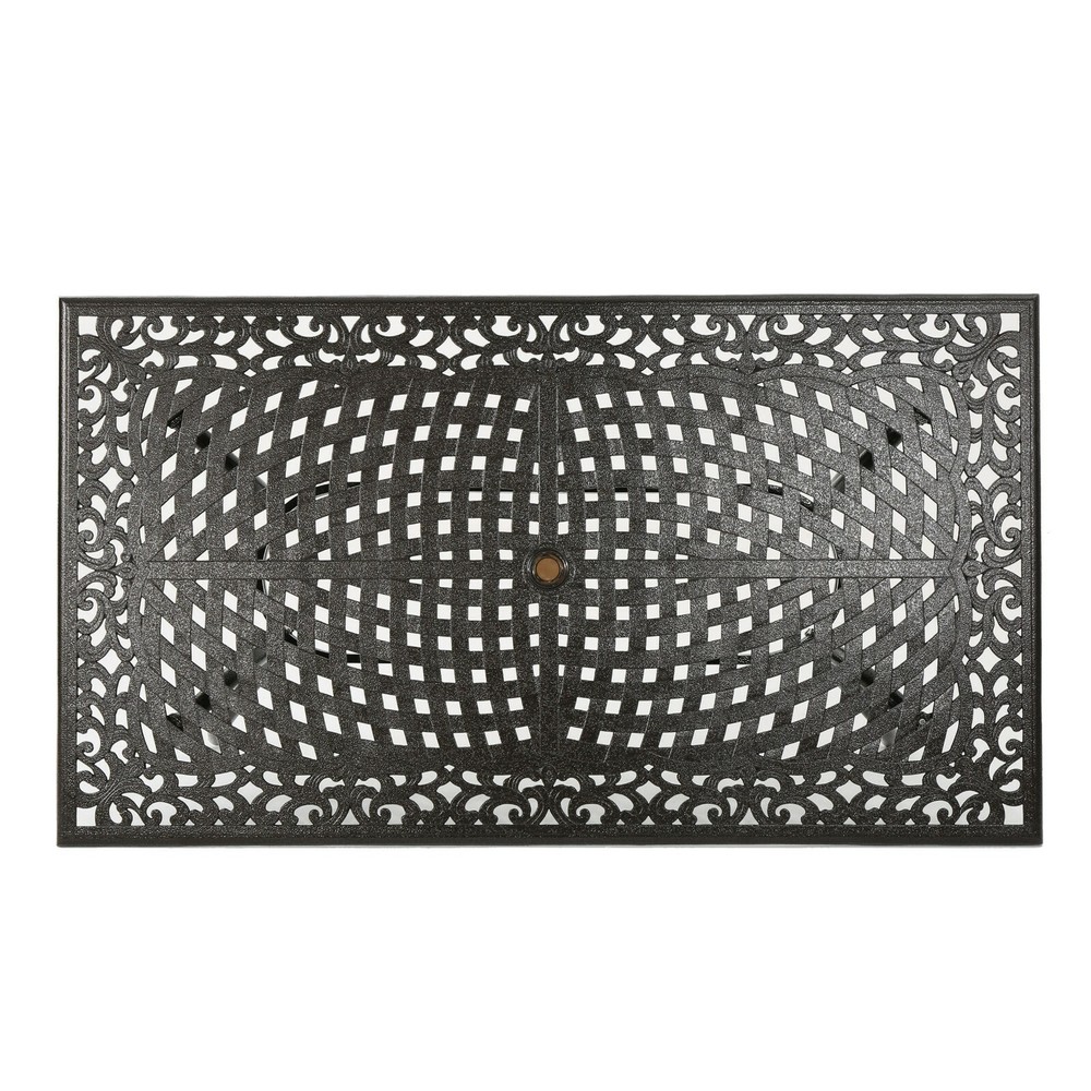 Monteria Bronze Cast Aluminum Rectangle Table