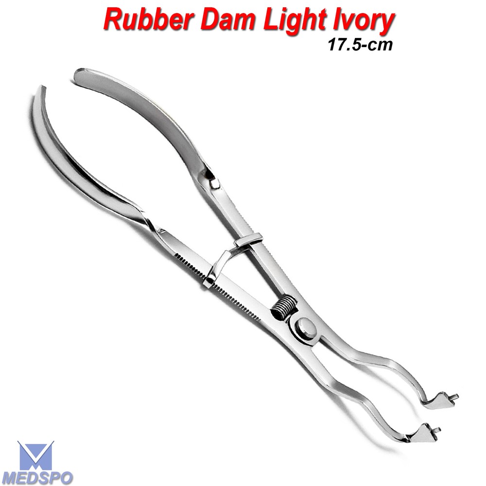 Dental Endodontic Ivory Light Rubber Dam Clamp Forceps Restorative Instruments