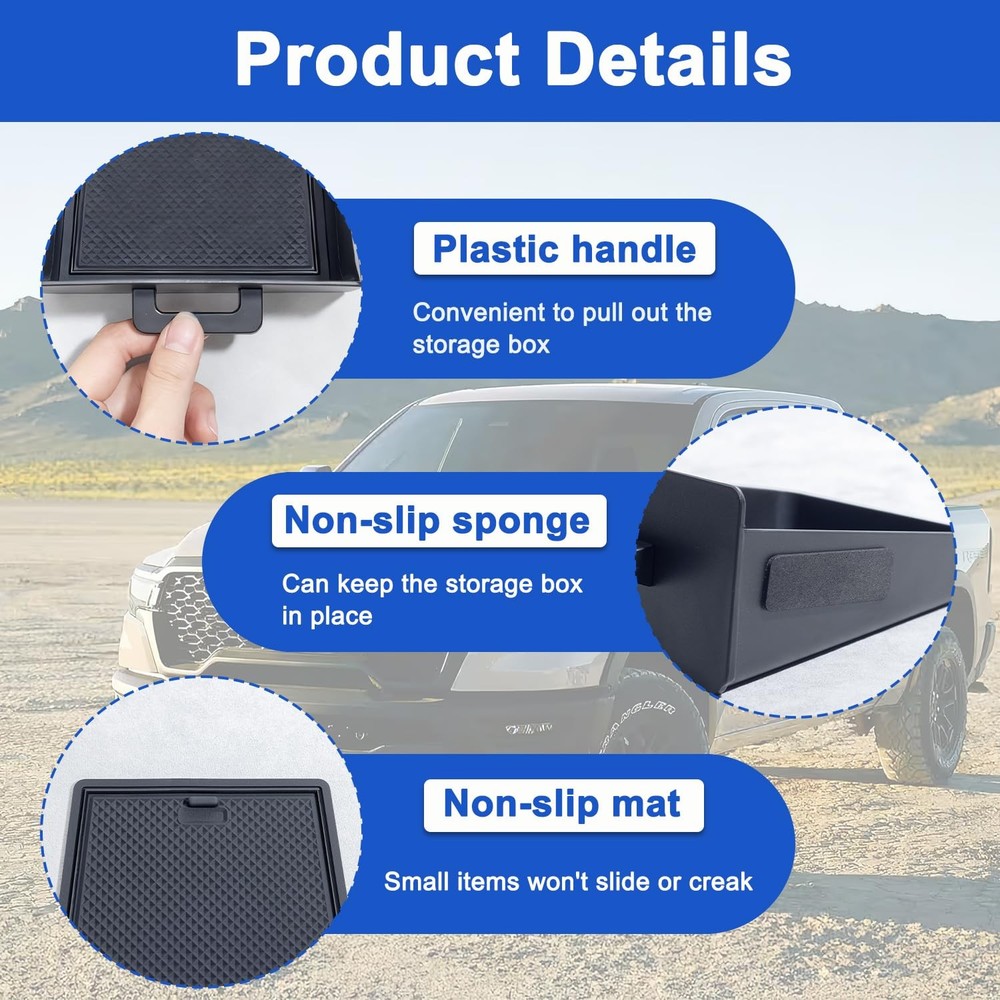 Storage Drawer Tray compatible with 2019-2026 Dodge Interior divider