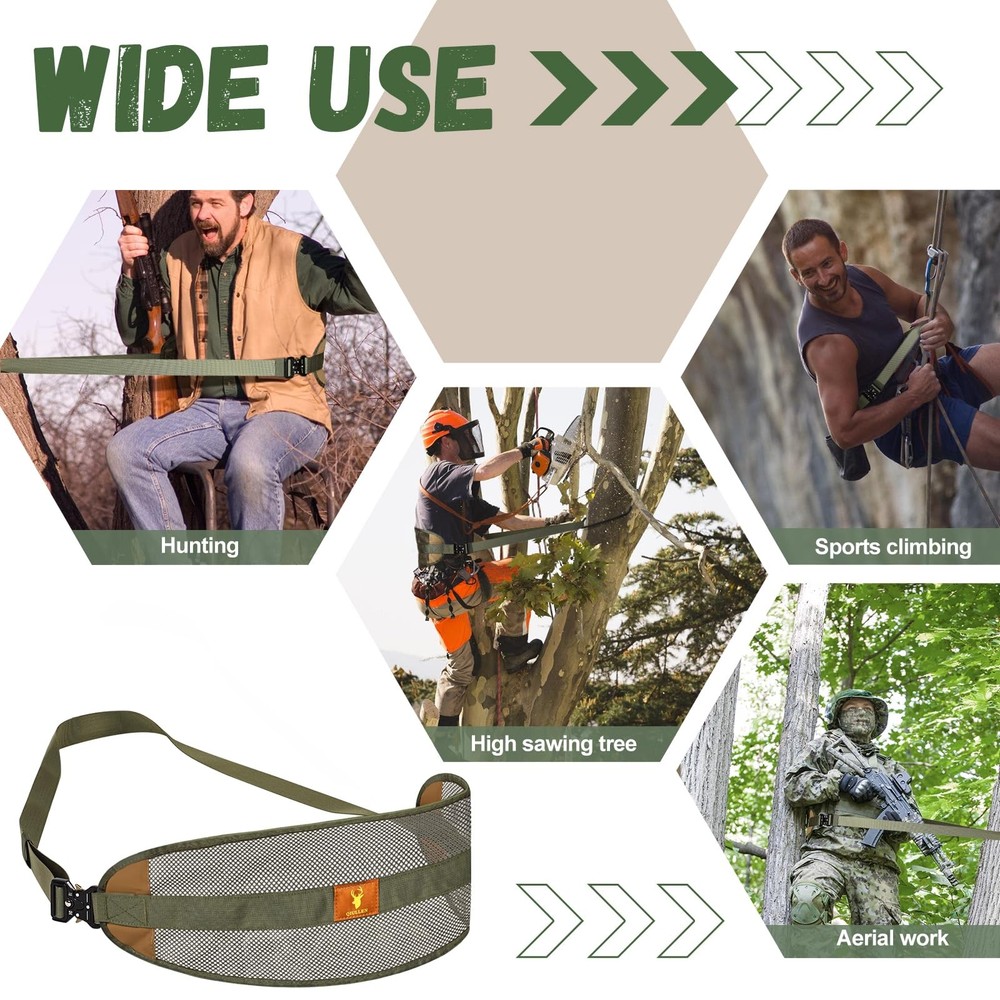 Outdoor Hunting Back Band Adjustable Saddle Harness Additional Saddle Support...