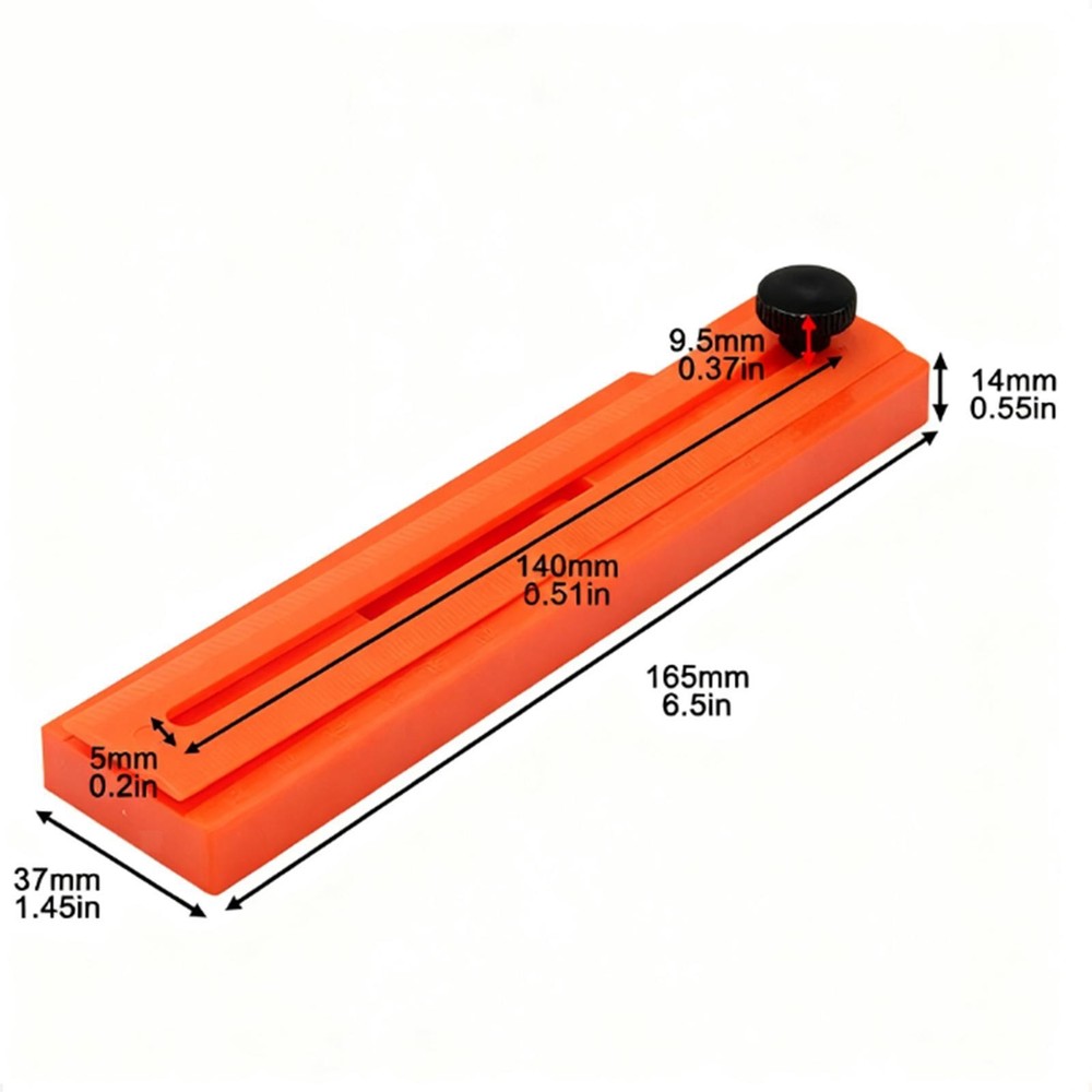 Woodworking Measuring Ruler with Bubble Level Rotatable