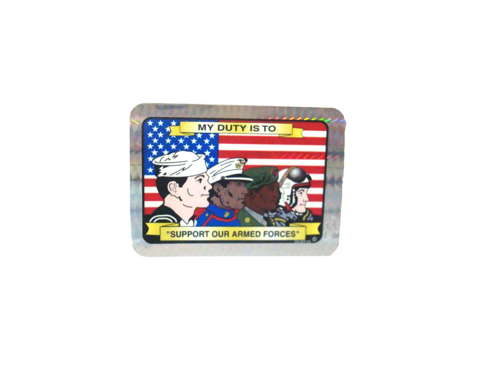 SUPPORT OUR ARMED FORCES  STICKER DECAL  3&1/2 inches