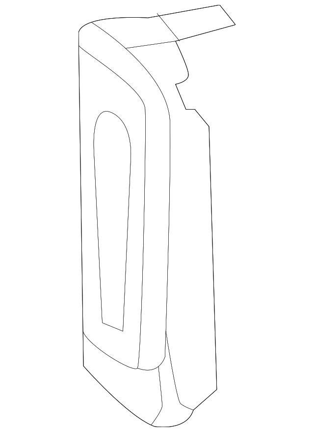 Genuine Passenger Side Front Compartment Front Side Rail Reinforcement 84543106