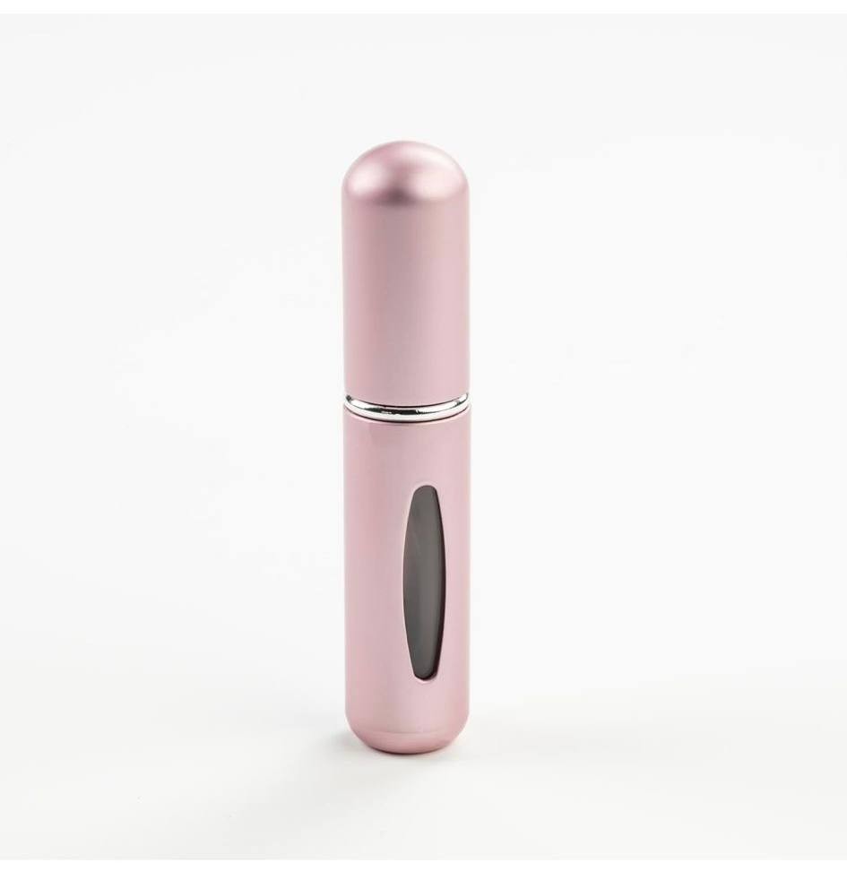 2 Pcs Atomizer Refillable Perfume Bottle,Travel Size 5ml Capacity (PINK/SILVER)