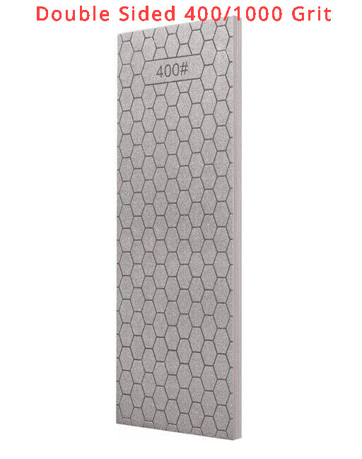 8" x 3" Double-Sided Diamond Bench Stone 400# 1000# Grit Kit Sharpening Stone