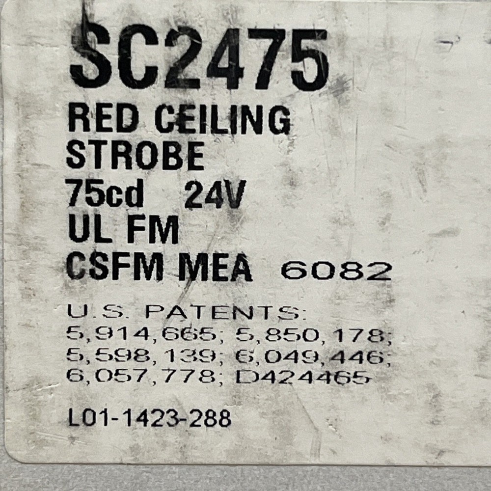 System Sensor SC2475 Ceiling Mount Strobe NOS