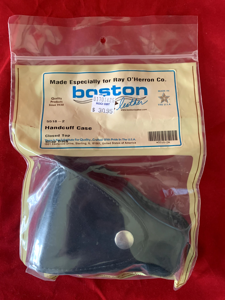 Boston Leather Handcuff Case 5518-2 Black (16H)