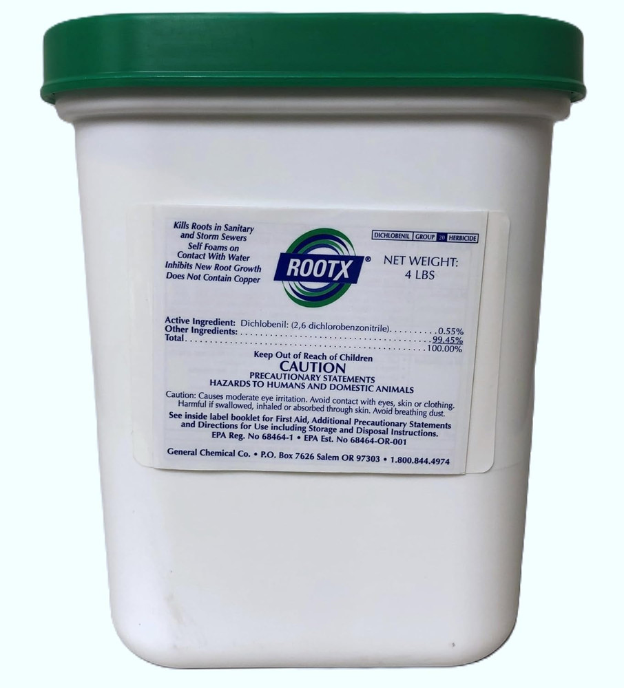 4 LB Foaming Root Control for Sewer & Septic Systems - No Funnel/Applicator