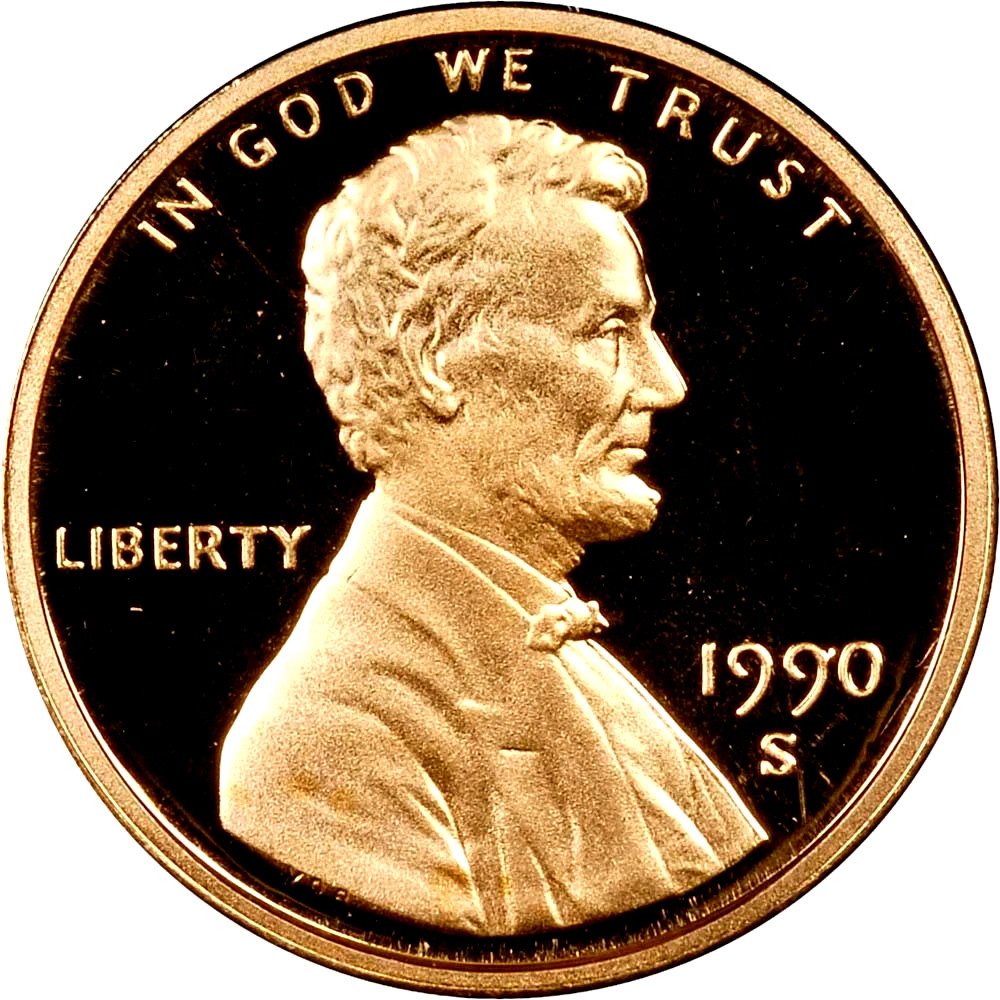 1990-S Lincoln Cent Proof DCAM