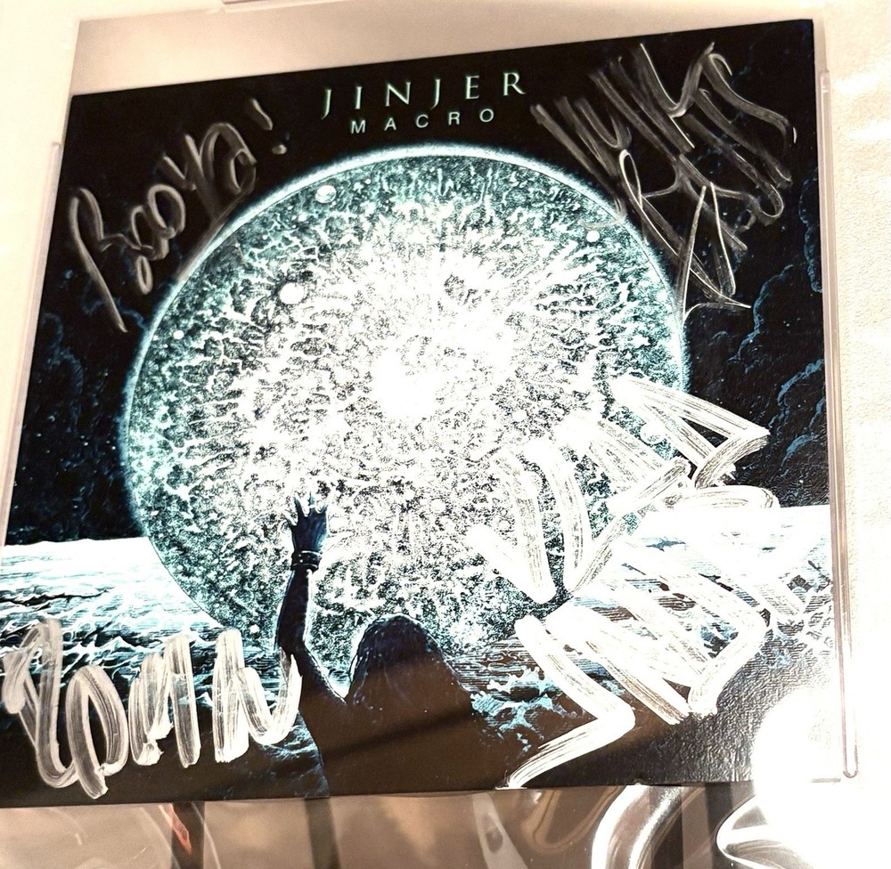 JINJER Band SIGNED PSA/DNA Auto Slabbed CD Macro