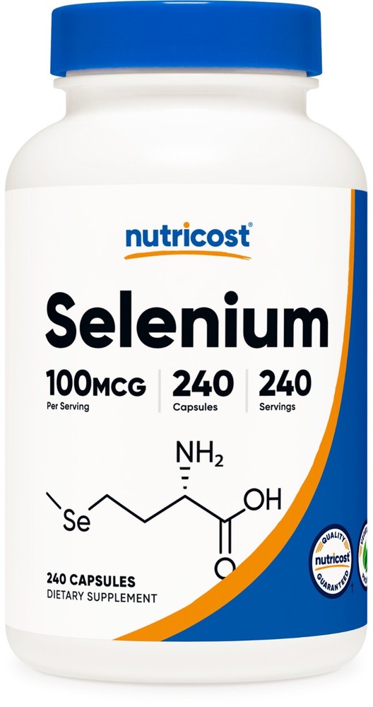 Nutricost Selenium 100mcg, 240 Vegetarian Capsules
