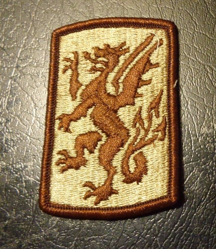 ARMY PATCH, 415TH CHEMICAL BRIGADE, DESERT DCU