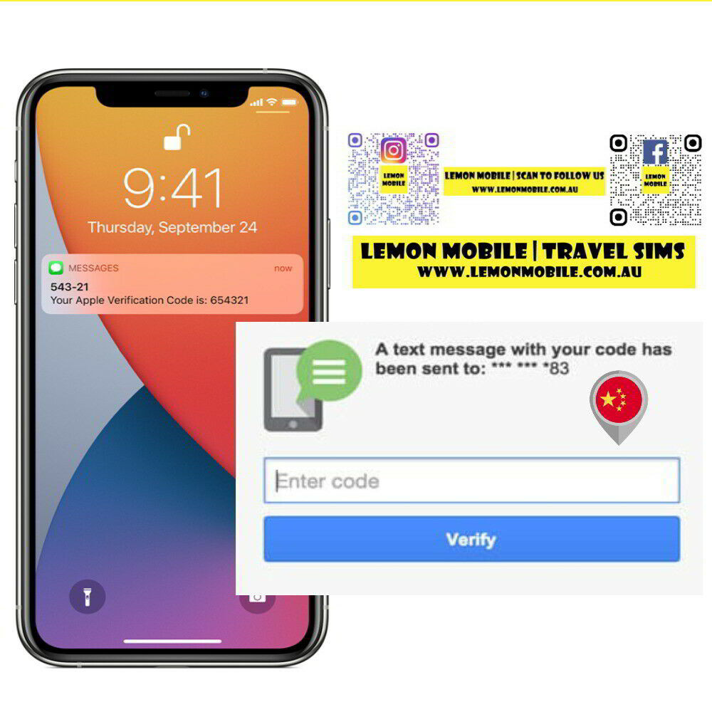 China SMS verification code Chinese mobile phone number text message OTP NO SIM