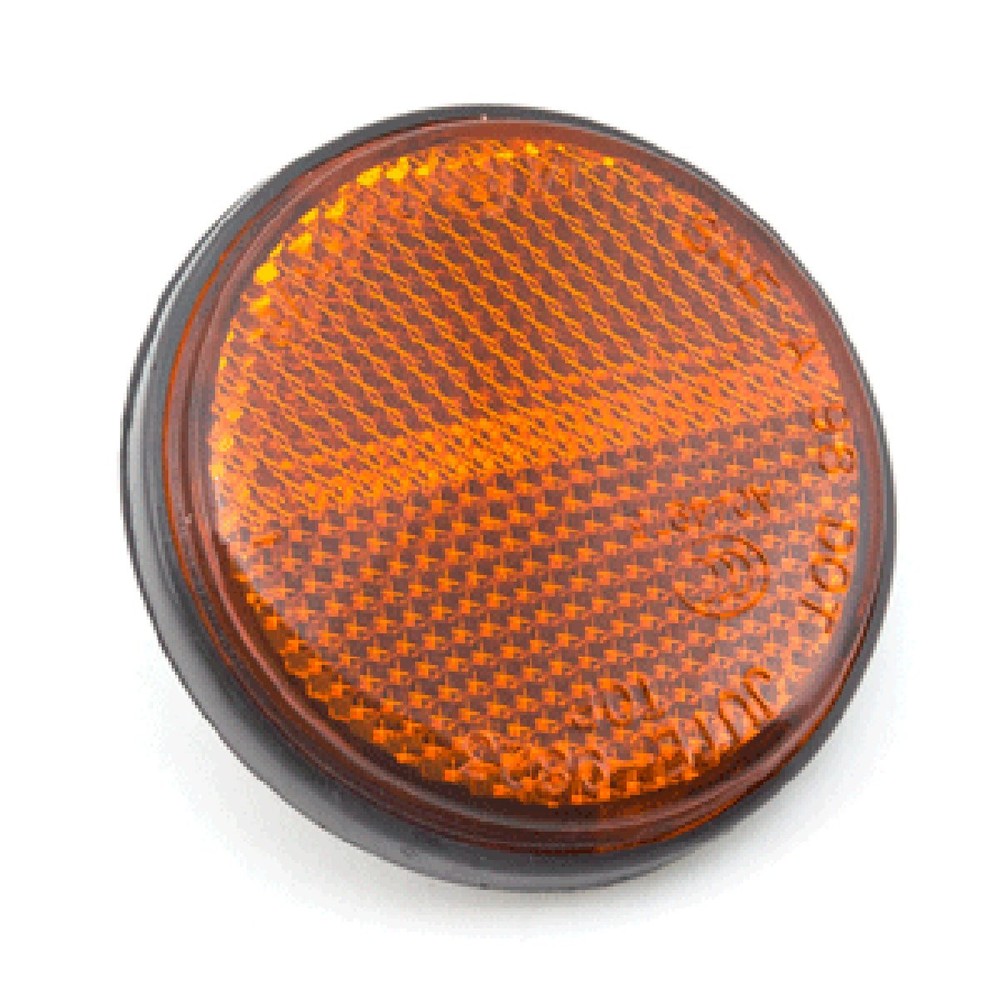 Side Reflector 60mm Left/Right Orange Easy Installation REFL037 Plastic Screw