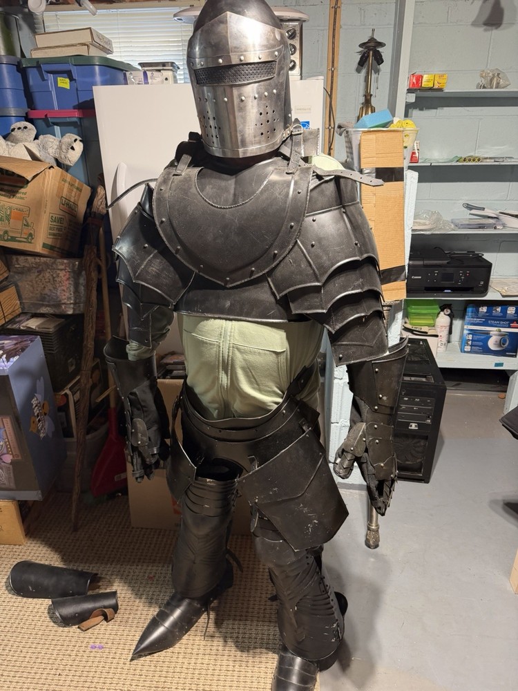 Blackened Suit Of Armor