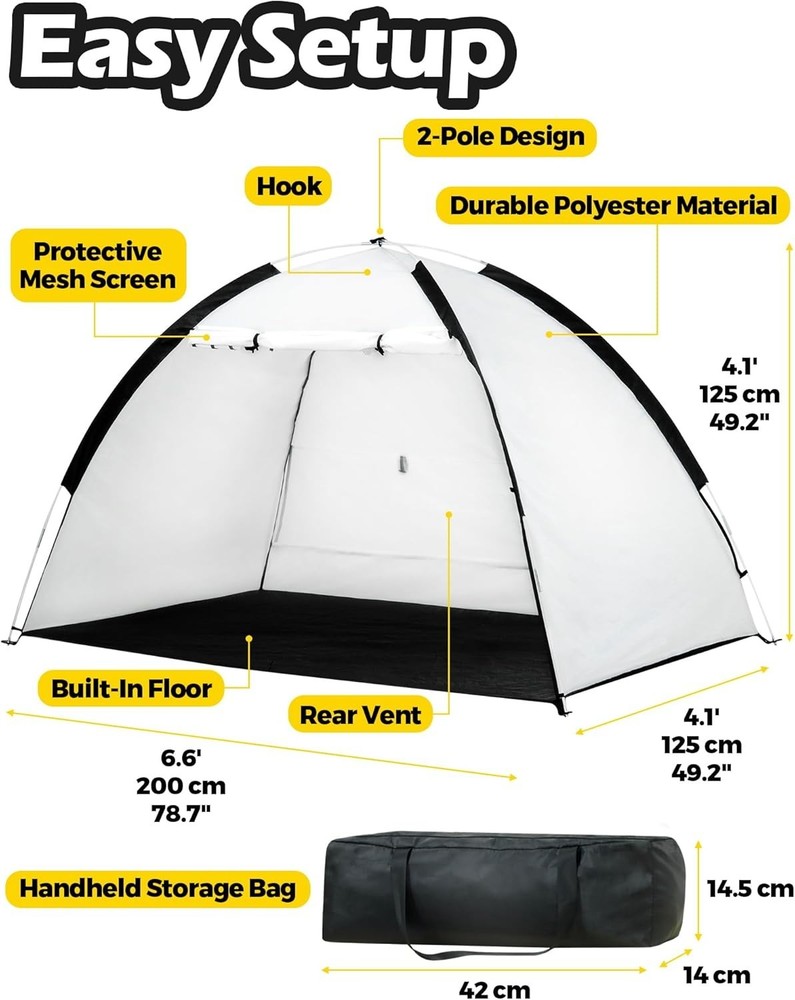 Hobby Paint Shield Tool with Storage Bag and Foldable Connection Poles