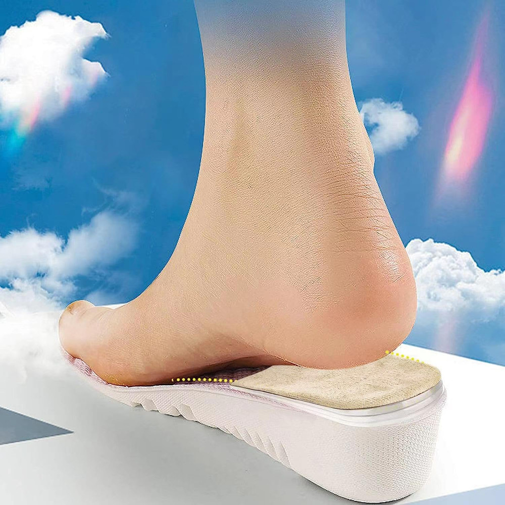 Adjustable Heel Lift Inserts 2 Pack Soft Silicone Height Increase Insoles Heel L