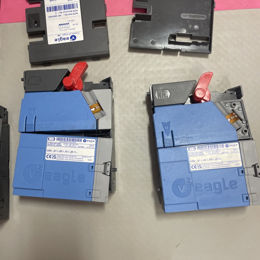 (4) NRI V2 EAGLE COIN VALIDATOR E178C3.00/0 DB2- (15073) Bent Tab S9
