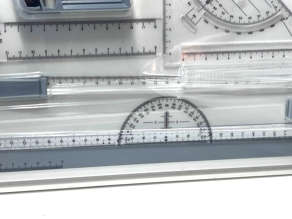 A3 Portable Drawing Board, Multi-Function Metric Drafting Table with Clear Rule