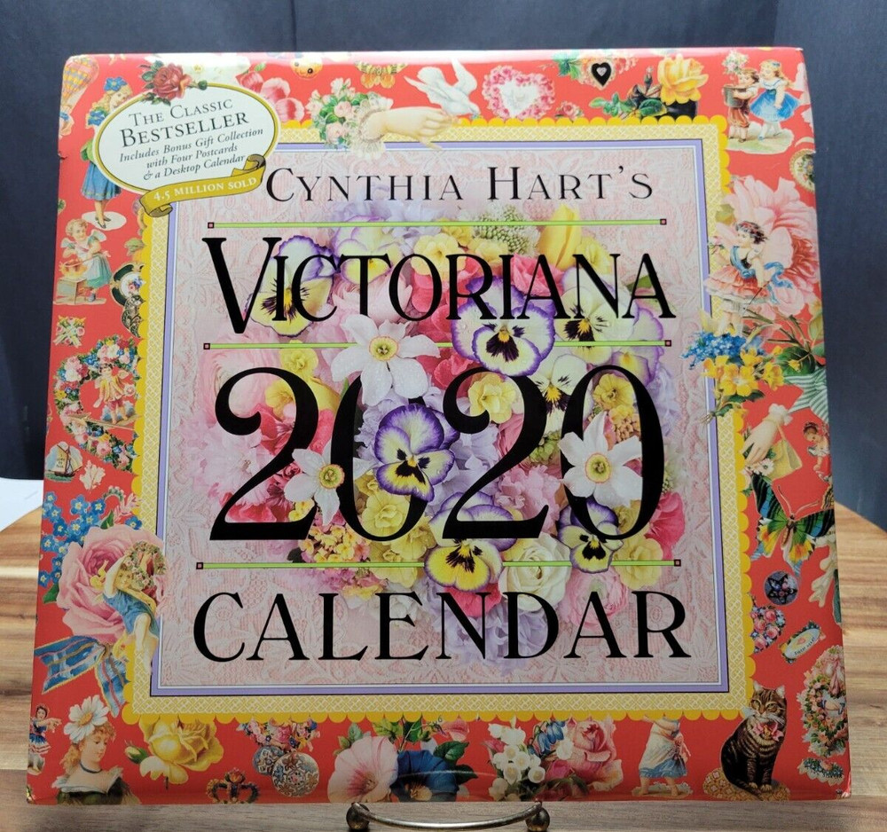 Cynthia Hart Victorian Wall Calendar with Dustjacket 2020