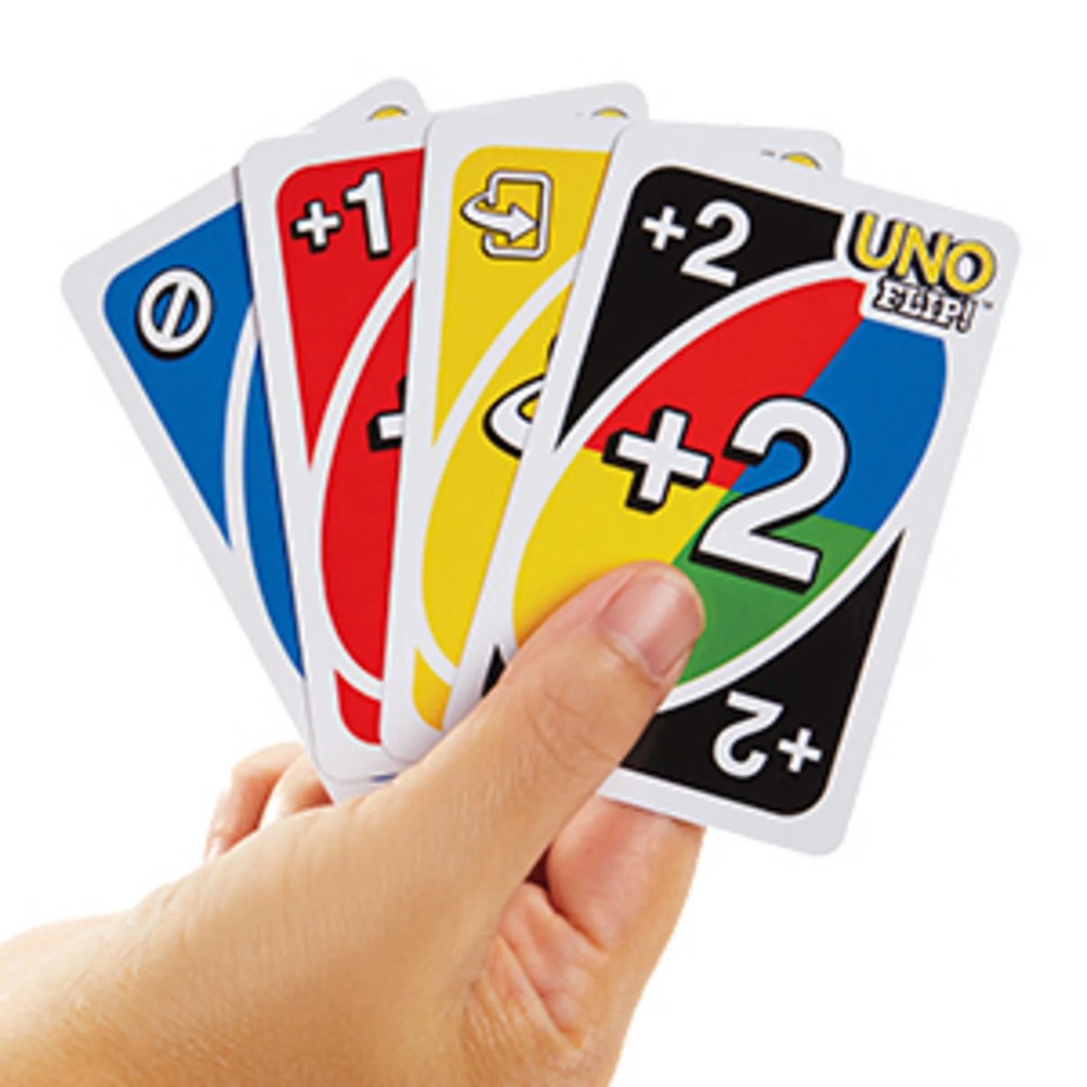 UNO Flip Card Game Double Sided Light and Dark