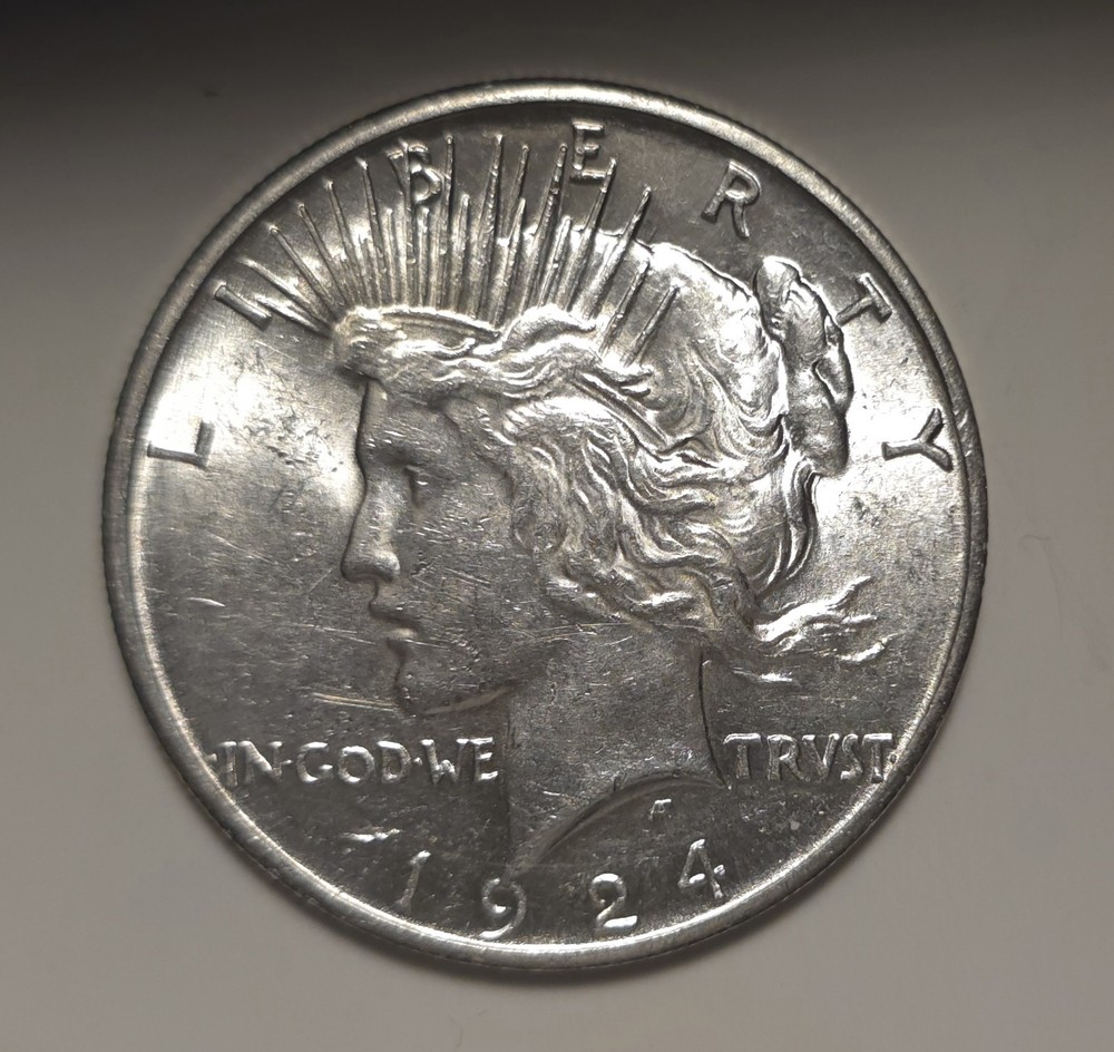 1924S Peace SILVER Dollar $1 BU Unc Uncirculated