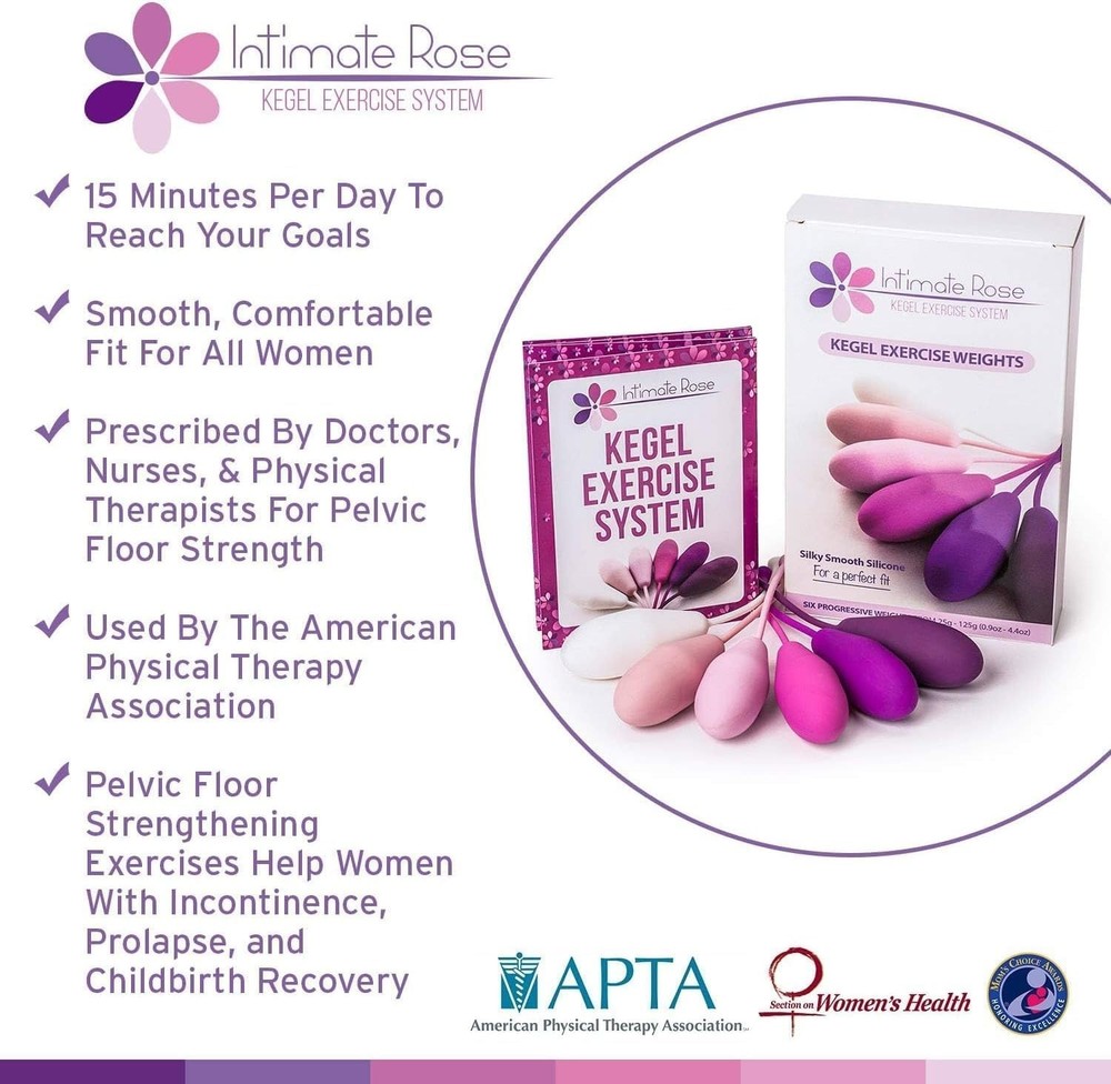 Ultimate Kegel Exercise Kit - 6 Kegel Weights for Beginners & Advanced Users