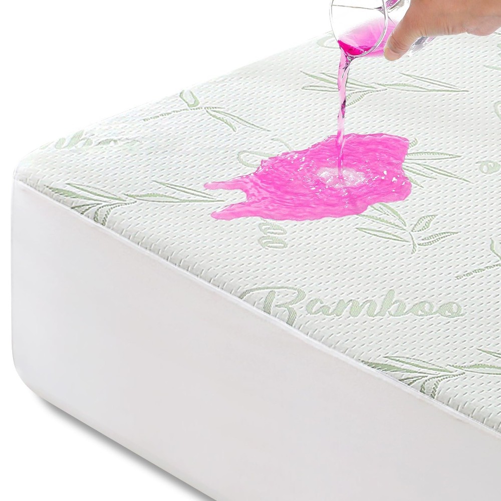 Full Size Waterproof Mattress Protector, Soft & Breathable Mattress Protector...