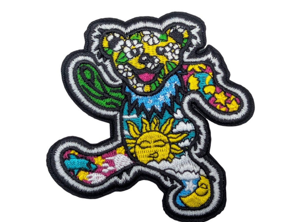 Grateful Dead Patch iron on patch Embroidered 3.5" Dancing Bear