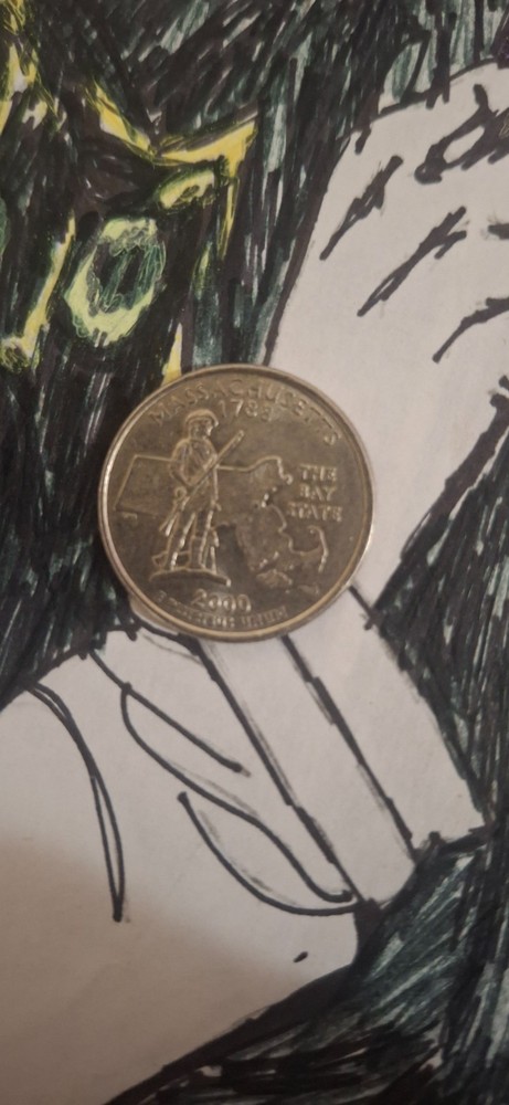 2000 P Massachusetts State Quarter RARE