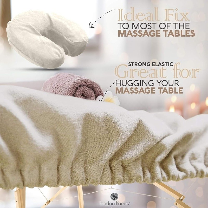 100% Cotton Massage Table Sheets Extra Thick Soft Fitted & Flat Covers Set New
