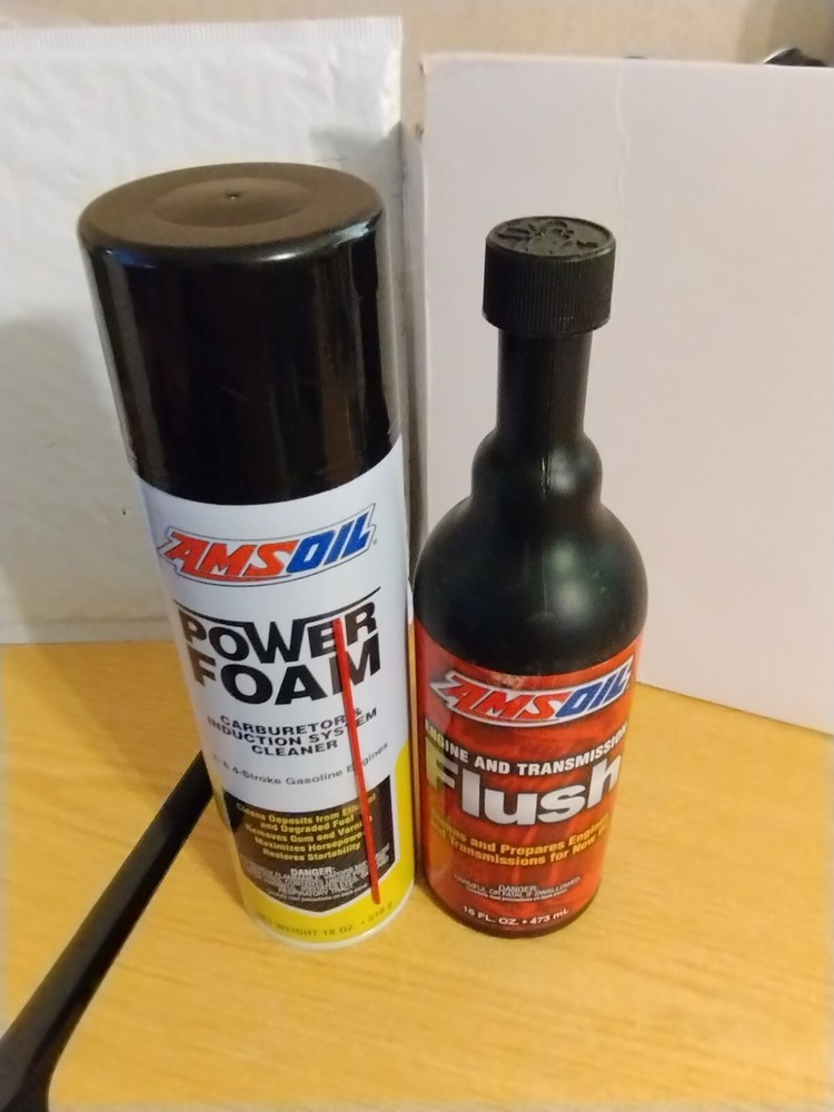 Amsoil Engine Transmission Flush + Amsoil Power Foam Induction System Cleaner