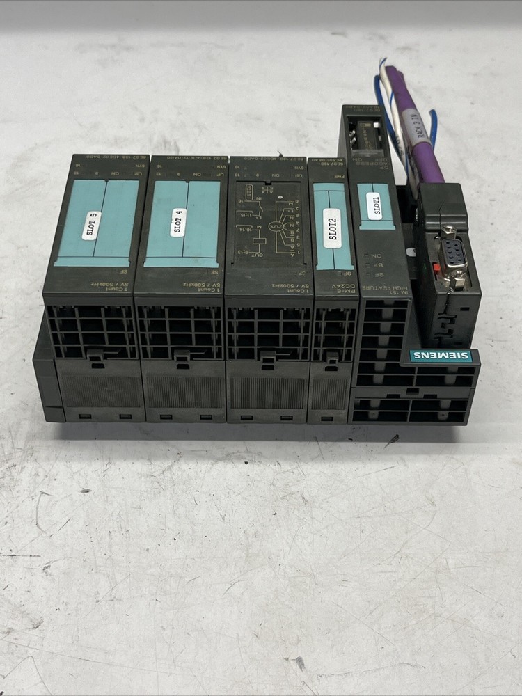 SIEMENS RACK WITH 5 SLOTS SEE PHOTOS
