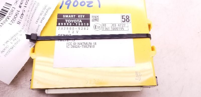 2010 LEXUS HS250H THEFT-LOCKING SECURITY CONTROL MODULE ECM ASSEMBLY