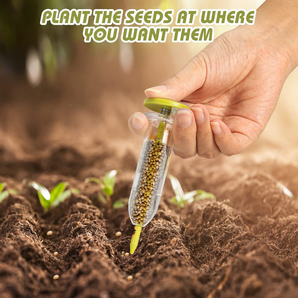 17 Pack Seed Planter Tool, Hand Seeder, Mini Sowing Seed Dispenser Sower, See...