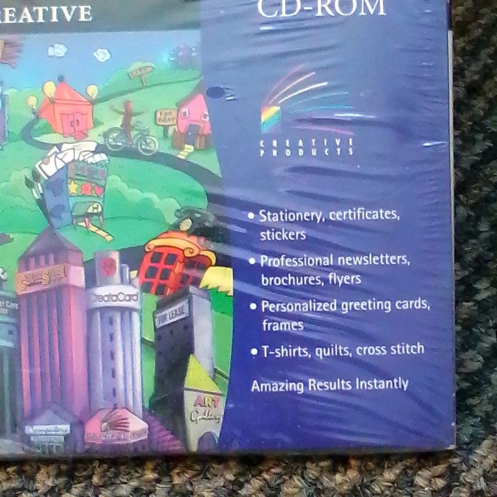 Vintage 1996 Canon Creative CD-ROM Windows Stationery Graphics Software
