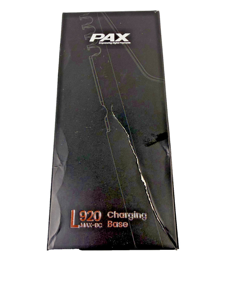 PAX Technology L920MAX-BC-4E0 Charging Only Base for A920 MAX Terminal NEW