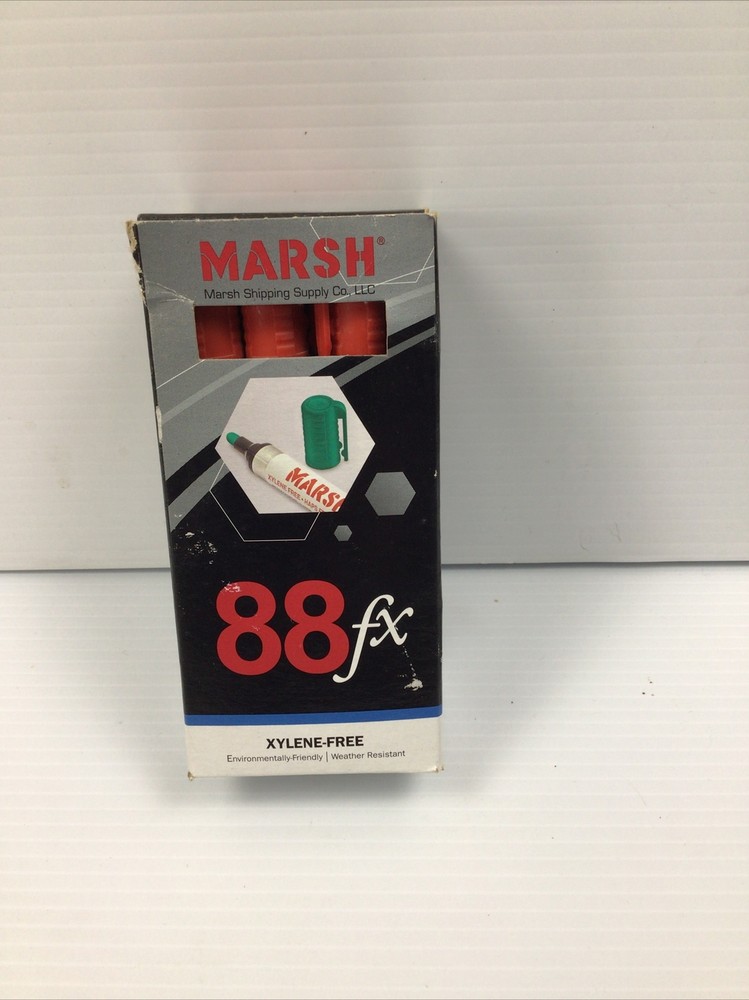 Marsh 88 Valve Markers, Red, 12/Case