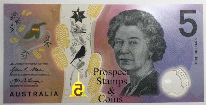 2016 $5 - STEVENS & FRASER -R224- UNC -Australian note in Next Generation Folder