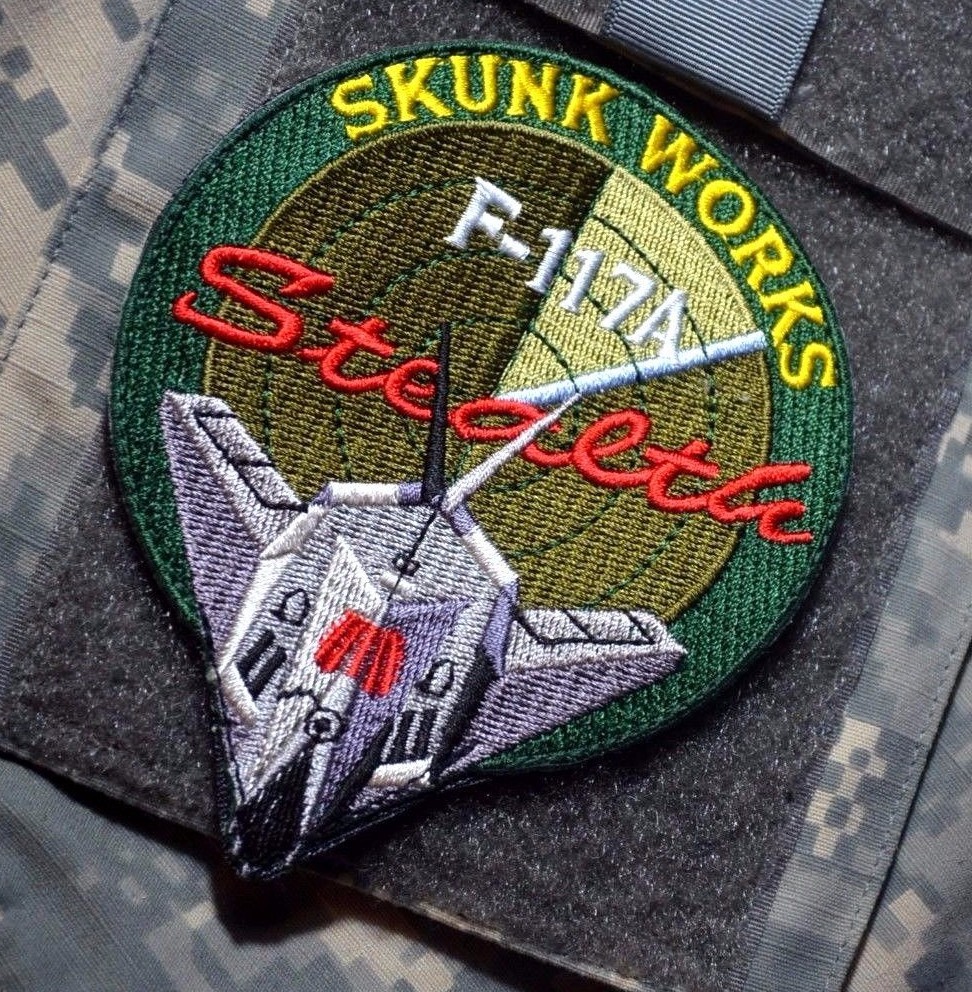 LOCKHEED-MARTIN SKUNK WORKS ADP LOCKHEED vêlkrö PATCH: F-117A Stealth Nighthawk