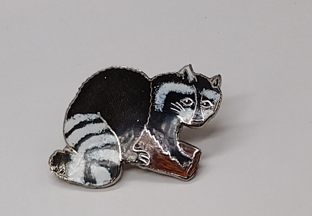 Raccoon Figure Lapel Pin
