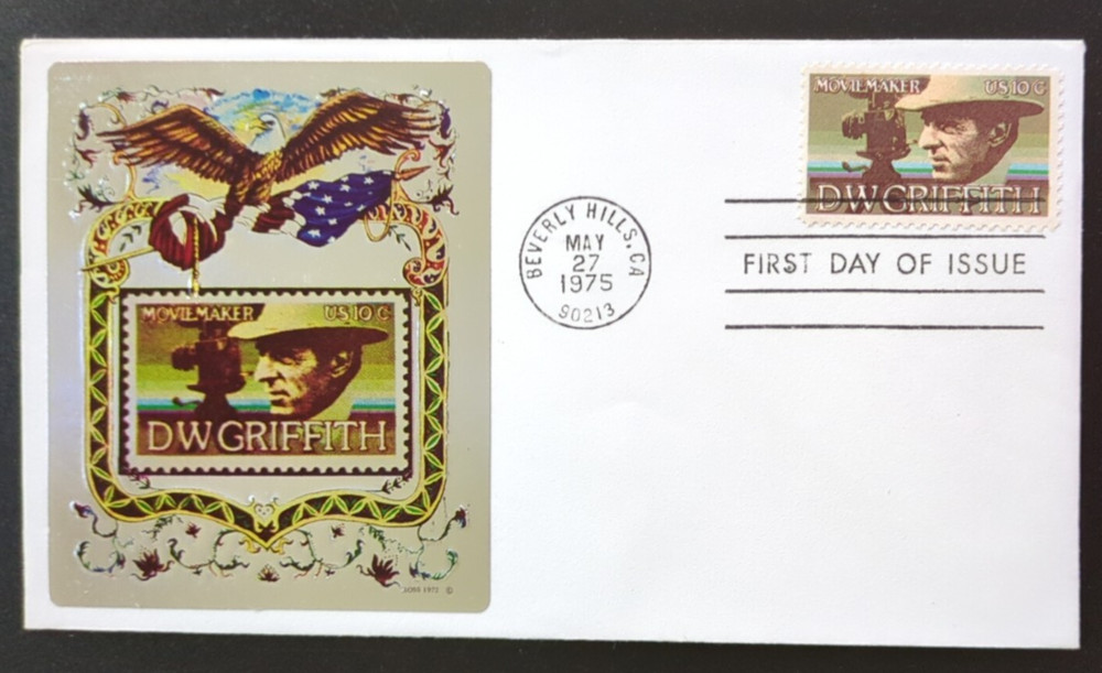 10c David W. Griffith # 1555 1975 FDC