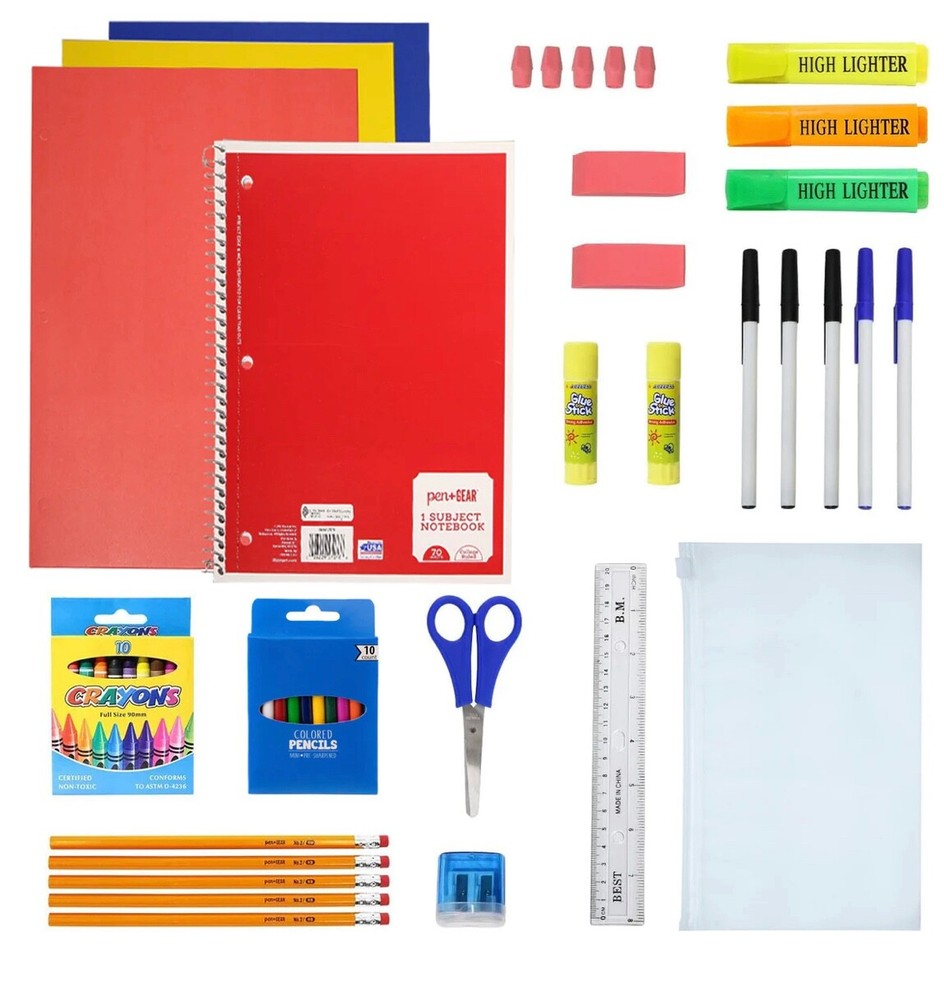 50 Piece Back To School Kit With Everything Including 