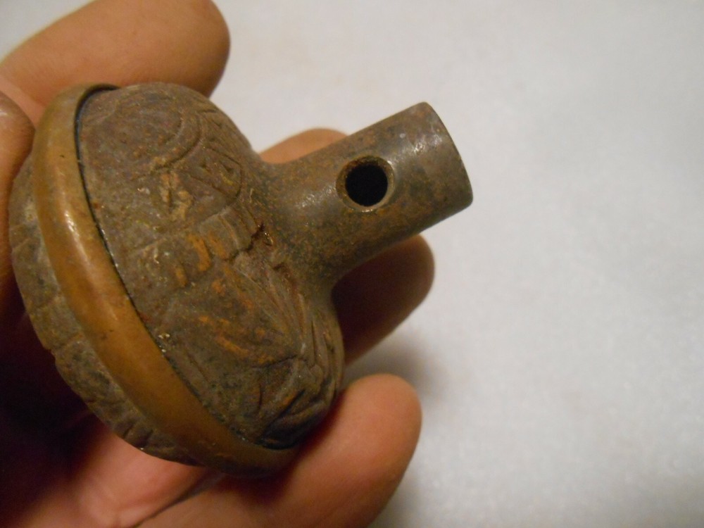 Two Antique Eastlake Cast Iron Ornate Door Knobs D5