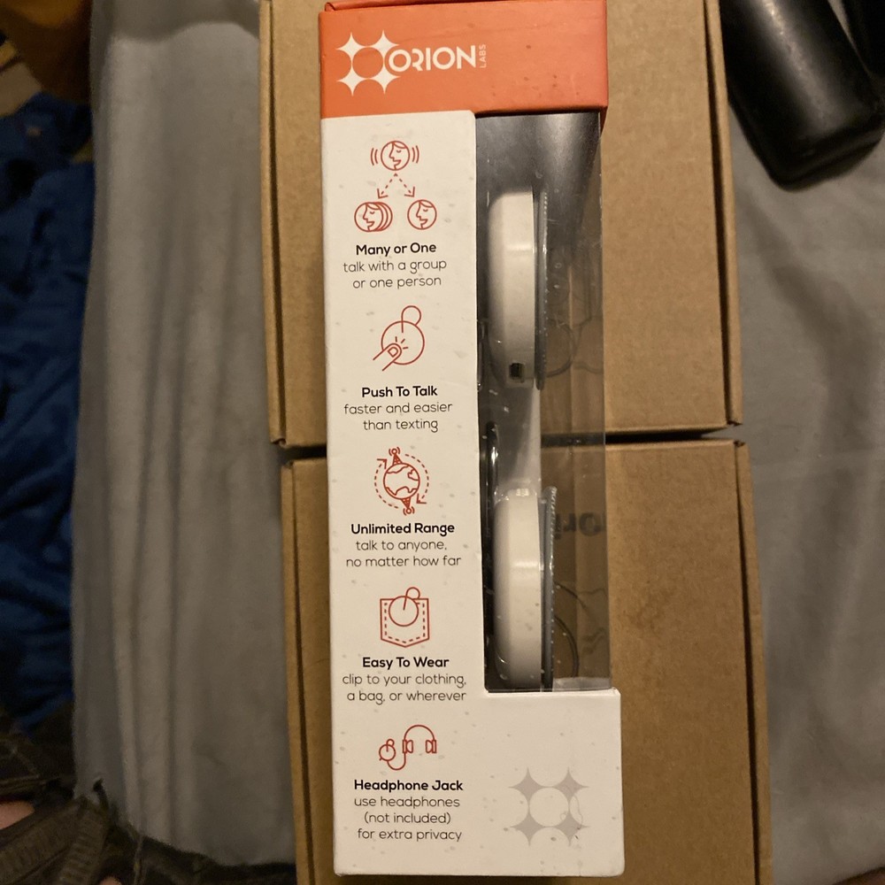 Orion Onyx push-to-talk bluetooth accessory set