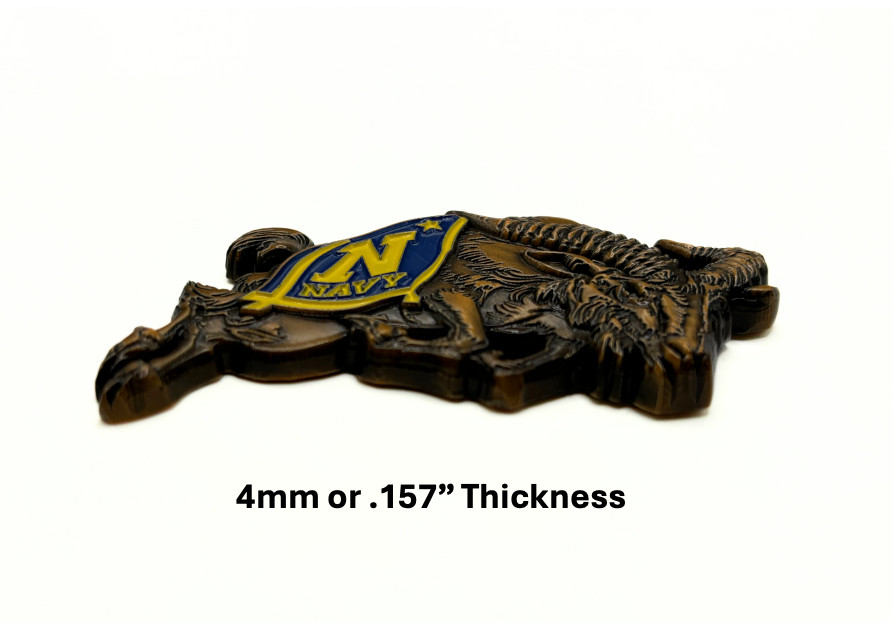 USNA Challenge Coin - Goat Shaped