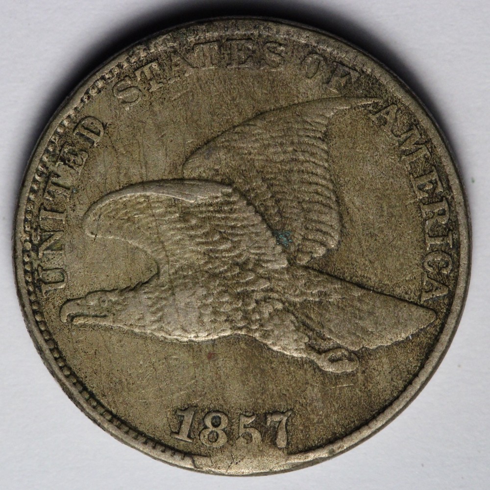 1857 Flying Eagle Cent Penny XF+ E137 WWMF