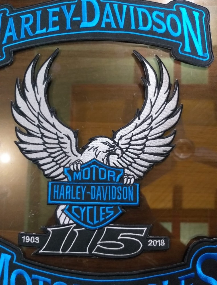 Harley Davidson Embroidered patch large eagle Vest Patch.