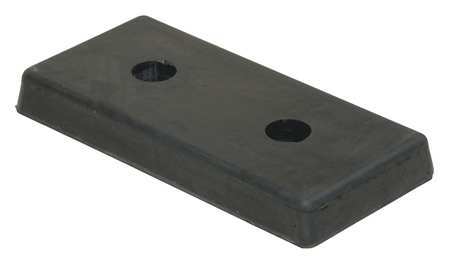 VESTIL B-818 Dock Bumper,8 in. D,Rubber,Rectangular 48XP41