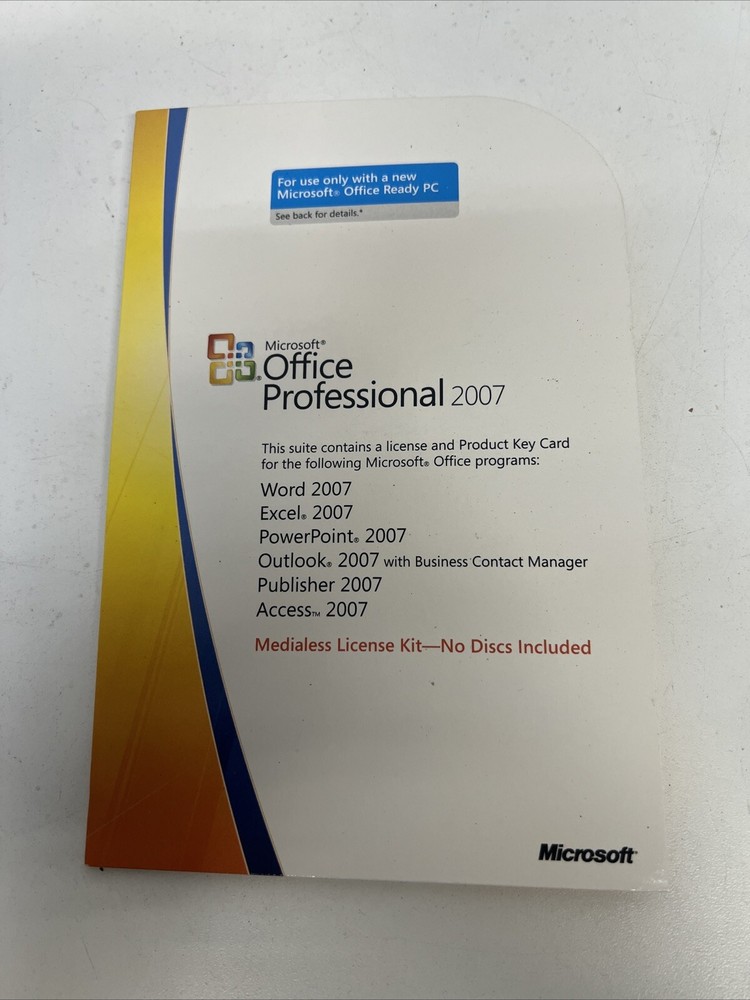 Microsoft Office 2007 Professional Full Version+Product Key Accounting No CD